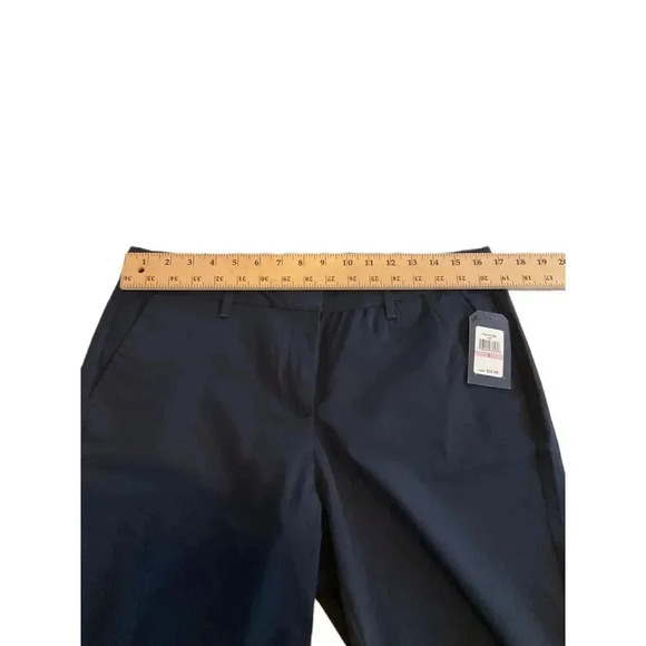 NWT Nautica  Womens Navy Blue Long Shorts Belt Loops‎ Cotton Blend Size 6 - Picture 4 of 6
